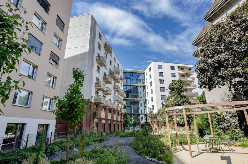 Pflegeheim ÖJAB-Pflegewohnhaus Neumargareten – Wohlfühlen am Lebenscampus – Außenansicht