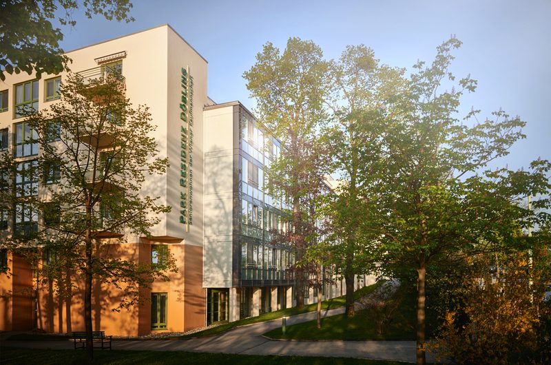 Pflegeheim Parkresidenz Döbling, Seniorenwohnen der Wiener Kaufmannschaft – Außenansicht